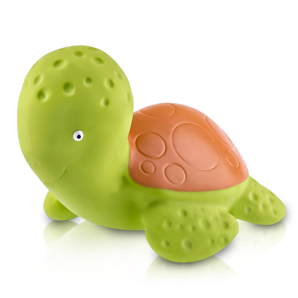 Mele the Sea Turtle Bath Toy -100% Pure Natural Rubber
