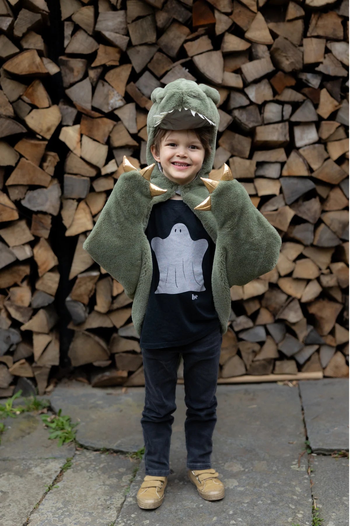 Great Pretenders Green T-Rex Cuddle Cape