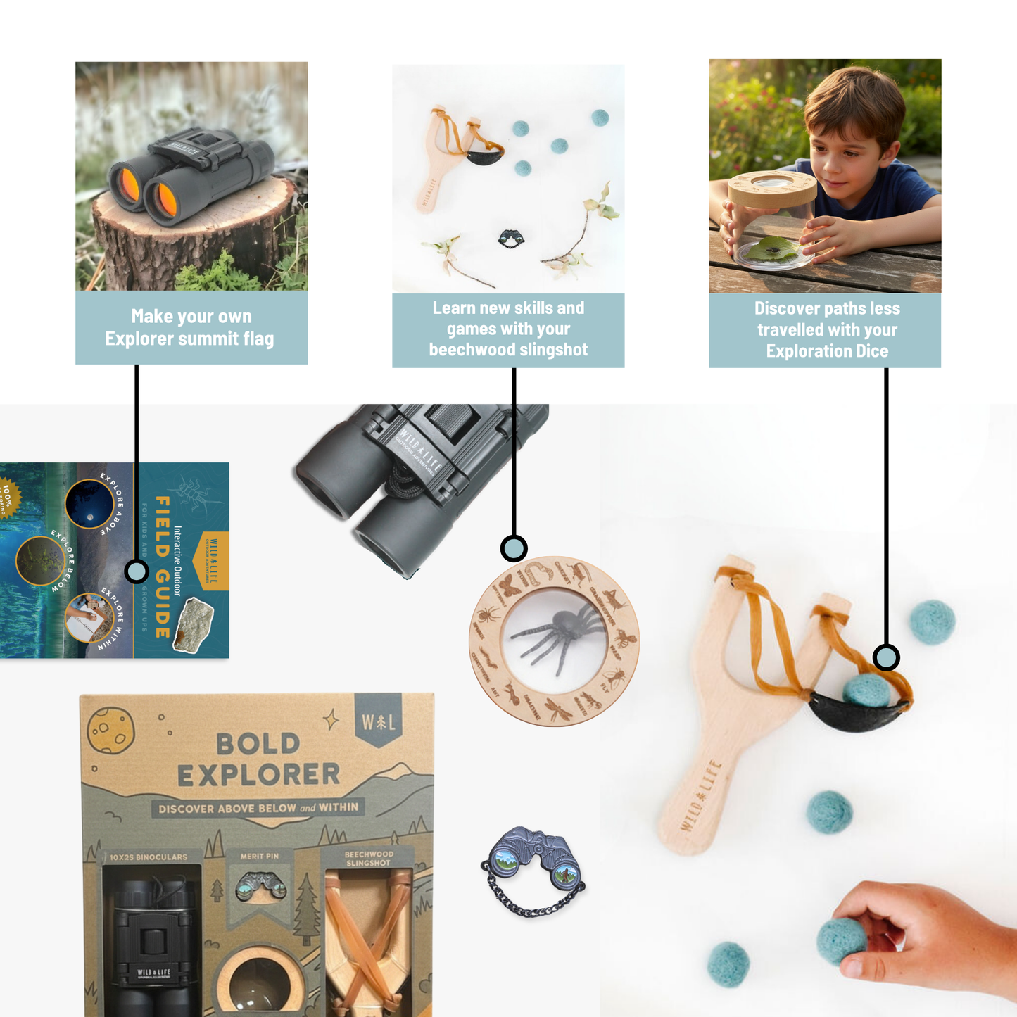 Kids Outdoor Adventure Kit Explorer STEM Nature Set