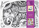 Table top coloring mat, elephant
