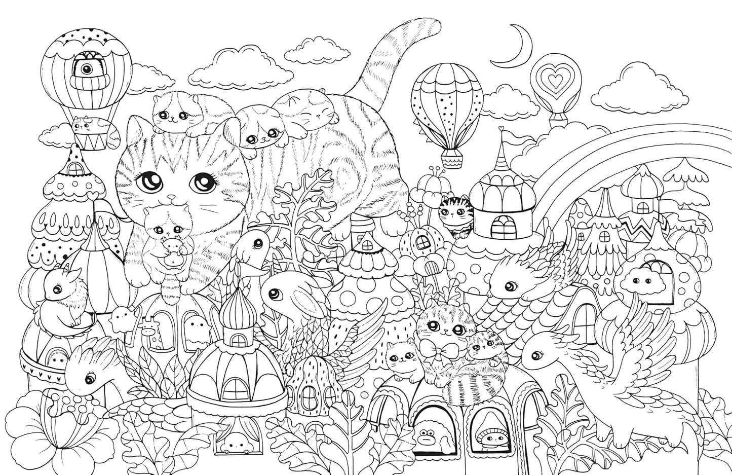 A Million Kittens: Adorable Felines to Color