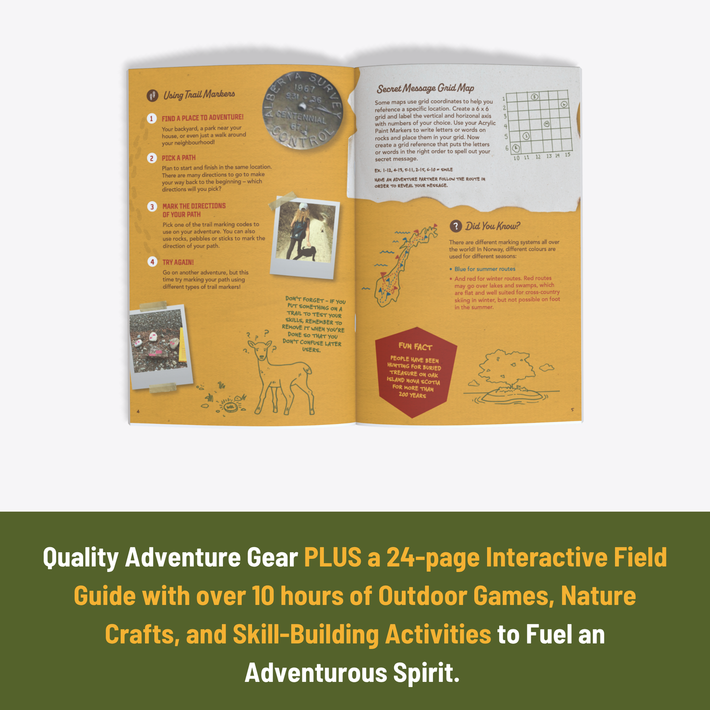 Kids Navigation Kit Compass Map Skills Adventure Set