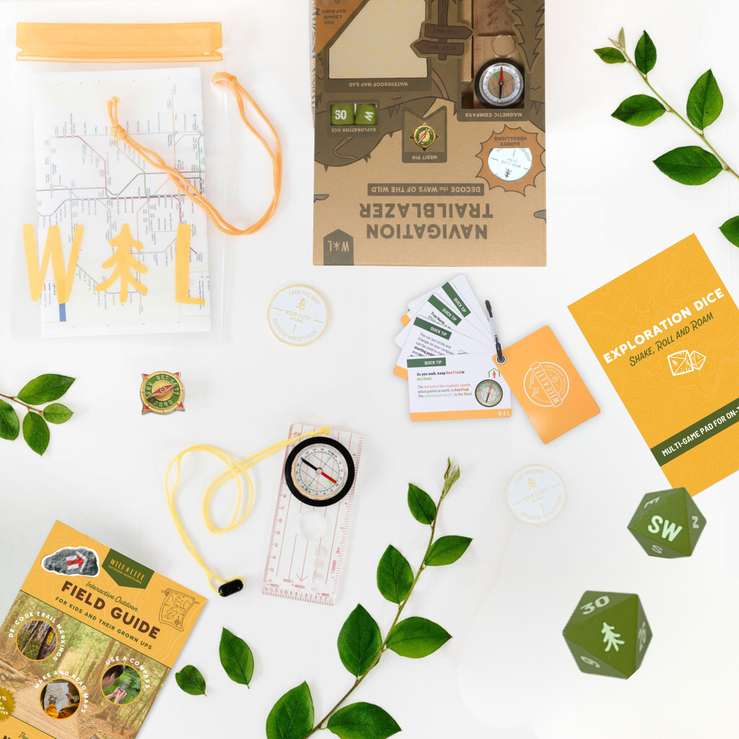 Kids Navigation Kit Compass Map Skills Adventure Set