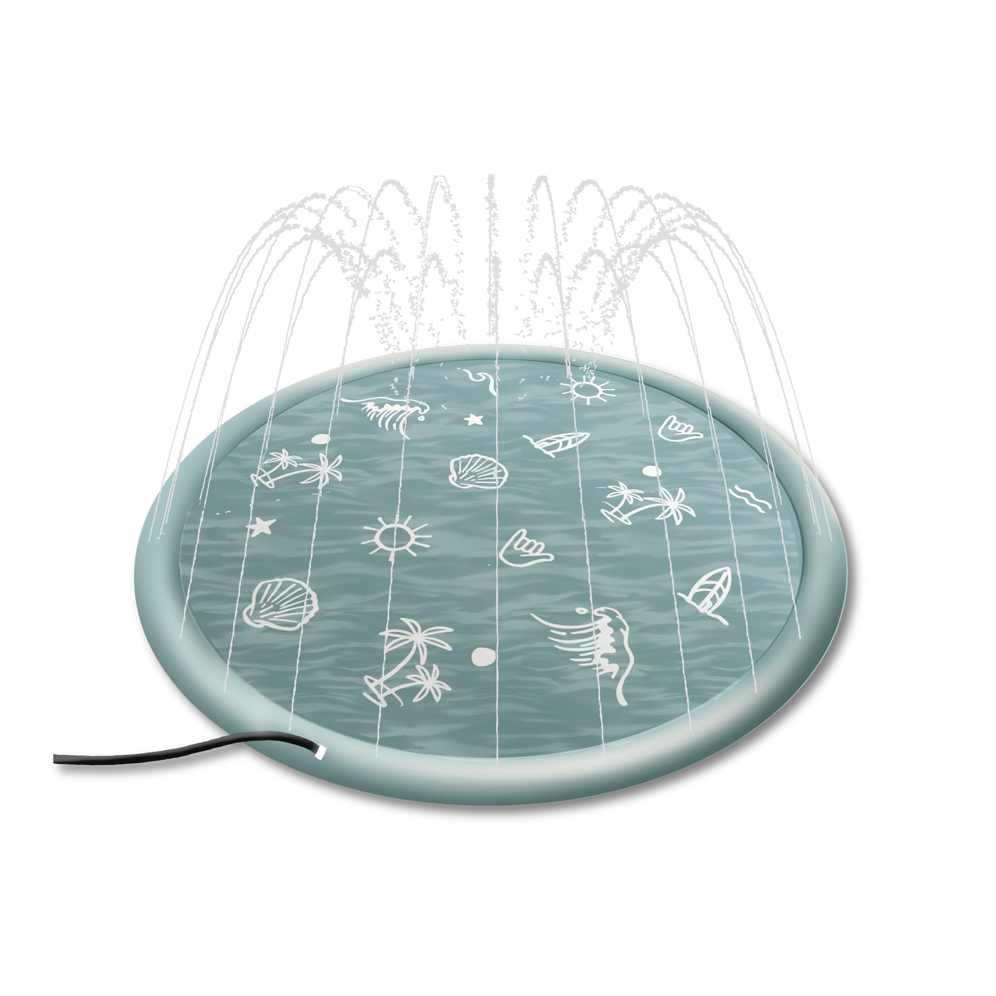 Cherrypick Sprinkler Splash Pad for Kids - Oversized Backyard Sprinkler
