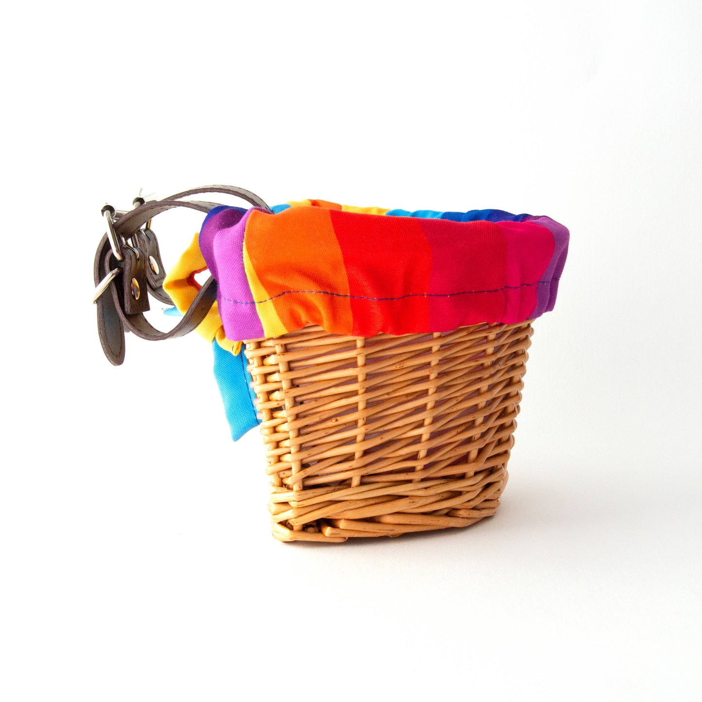 Beep Kids Wicker Basket with Fun Rainbow Liner 🌈