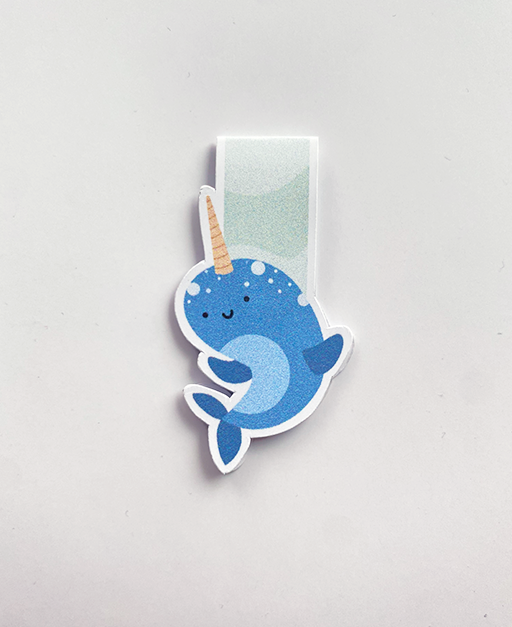 Narwhal Magnetic Bookmark