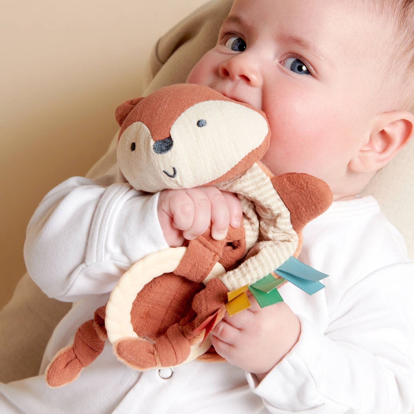 Bitzy Crinkle™ Sensory Toy With Teether