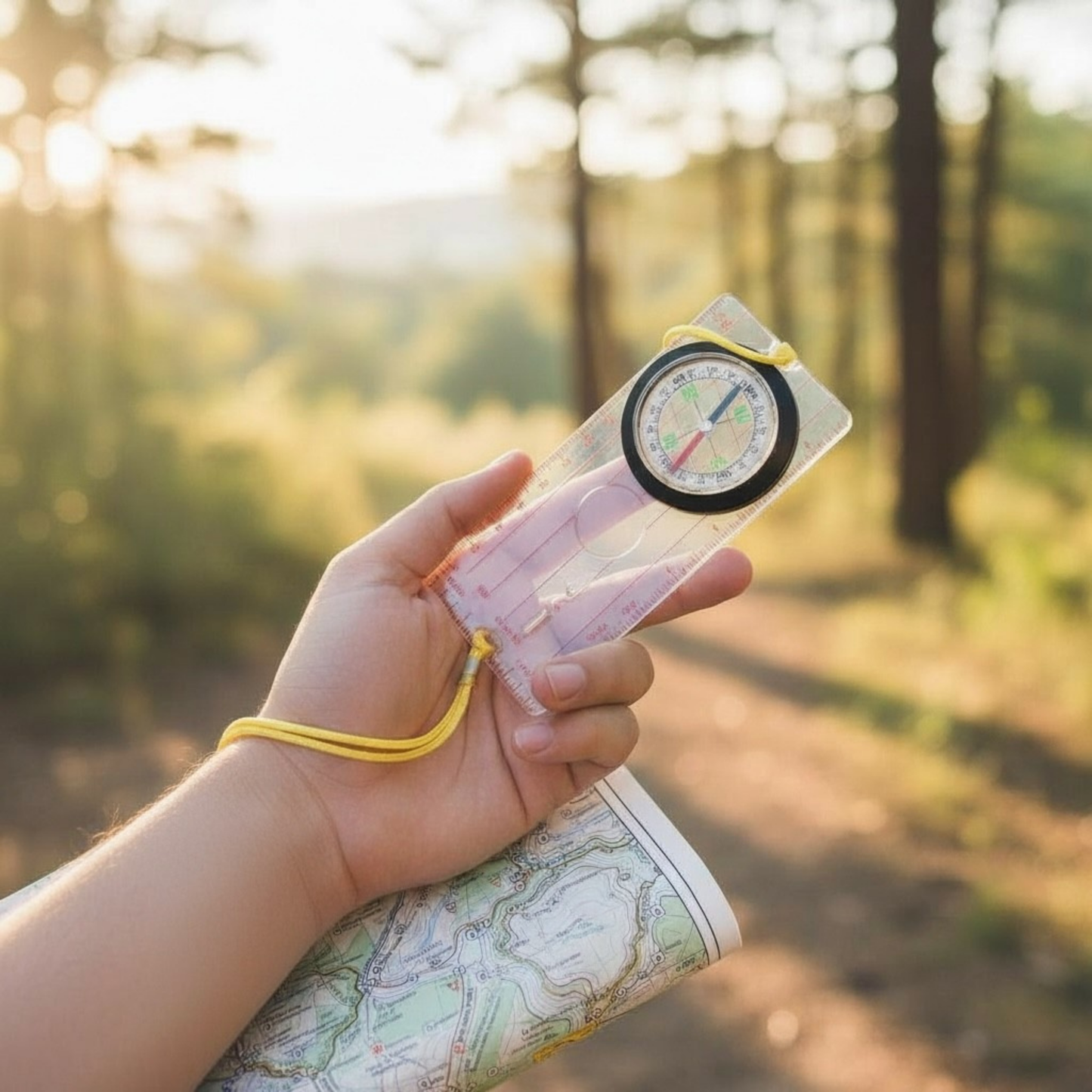 Kids Navigation Kit Compass Map Skills Adventure Set
