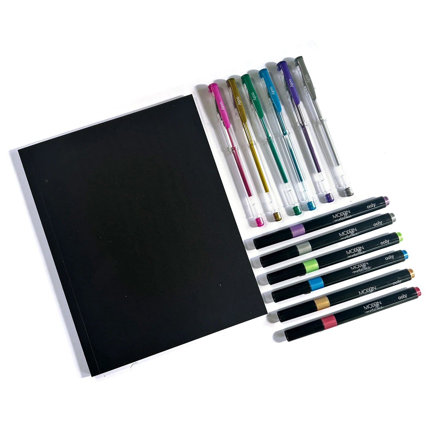 Ooly Modern Metallics: D.I.Y. Sketchbook Kit (13 PC Set)