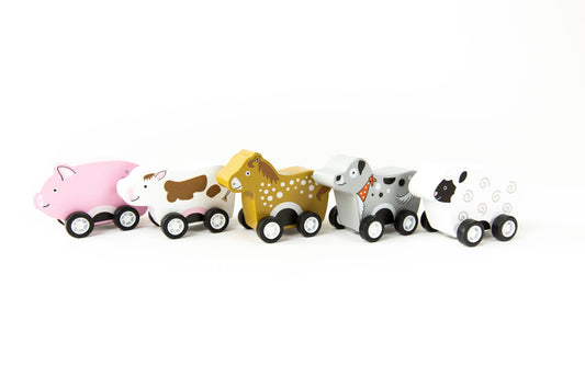 Pull Back Barnyard Animals Refill - Set of 20