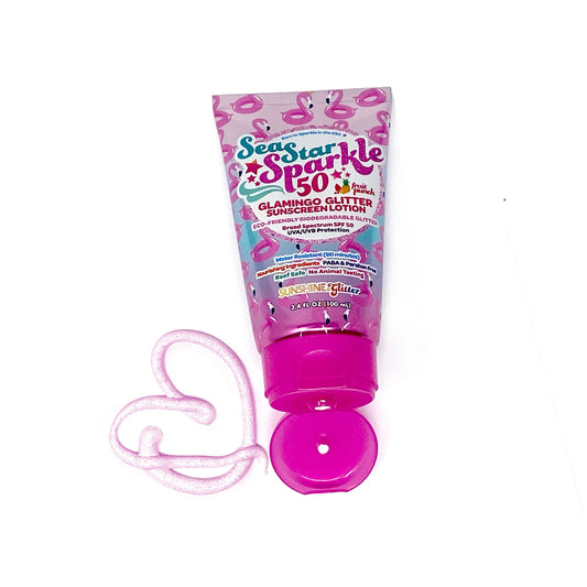 Sea Star Sparkle Pink Glamingo SPF 50 Glitter Sunscreen