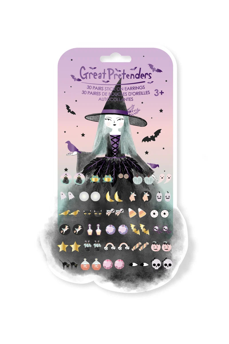 Natasha the Raven Witch Sticker Earrings