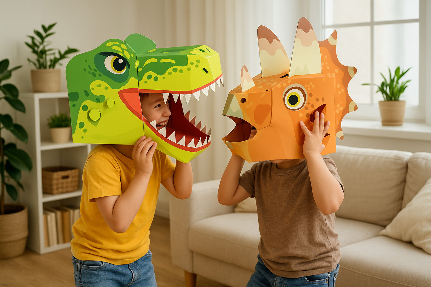 3D Paper Mask - Triceratops
