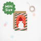 Candy Cane Snowman Christmas Card