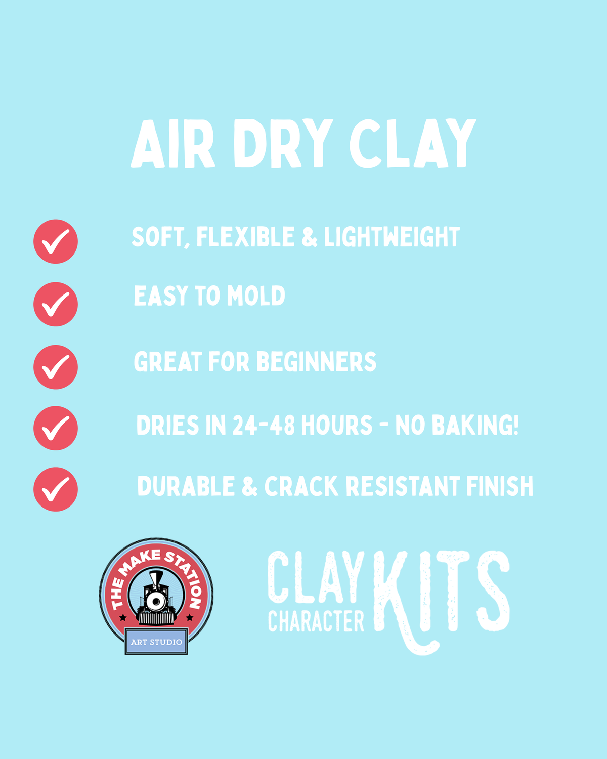 Buttercup the Bunny DIY Air Dry Kit - Craft for Kids & Adult