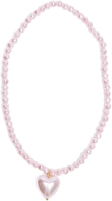 Great Pretenders - Pink Pearl Heart Necklace