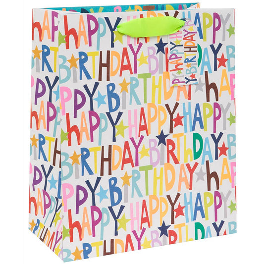 BAG LRG -HAPPY BIRTHDAY