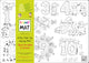 Table top coloring mat, compact size, numbers