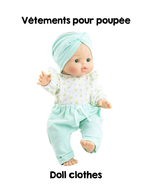 Gordis doll clothes - Turquoise pants set - Paola Reina