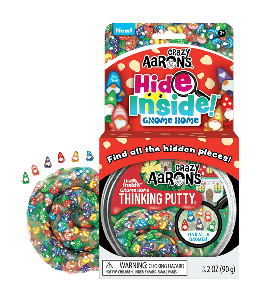 Hide Inside!® Gnome Home - Full Size 4" Thinking Putty Tin