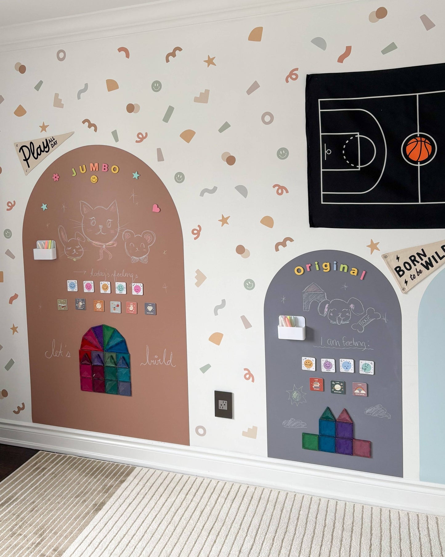 JUMBO Magic Playwall - Arch Magnetic Wall Decal for Kids