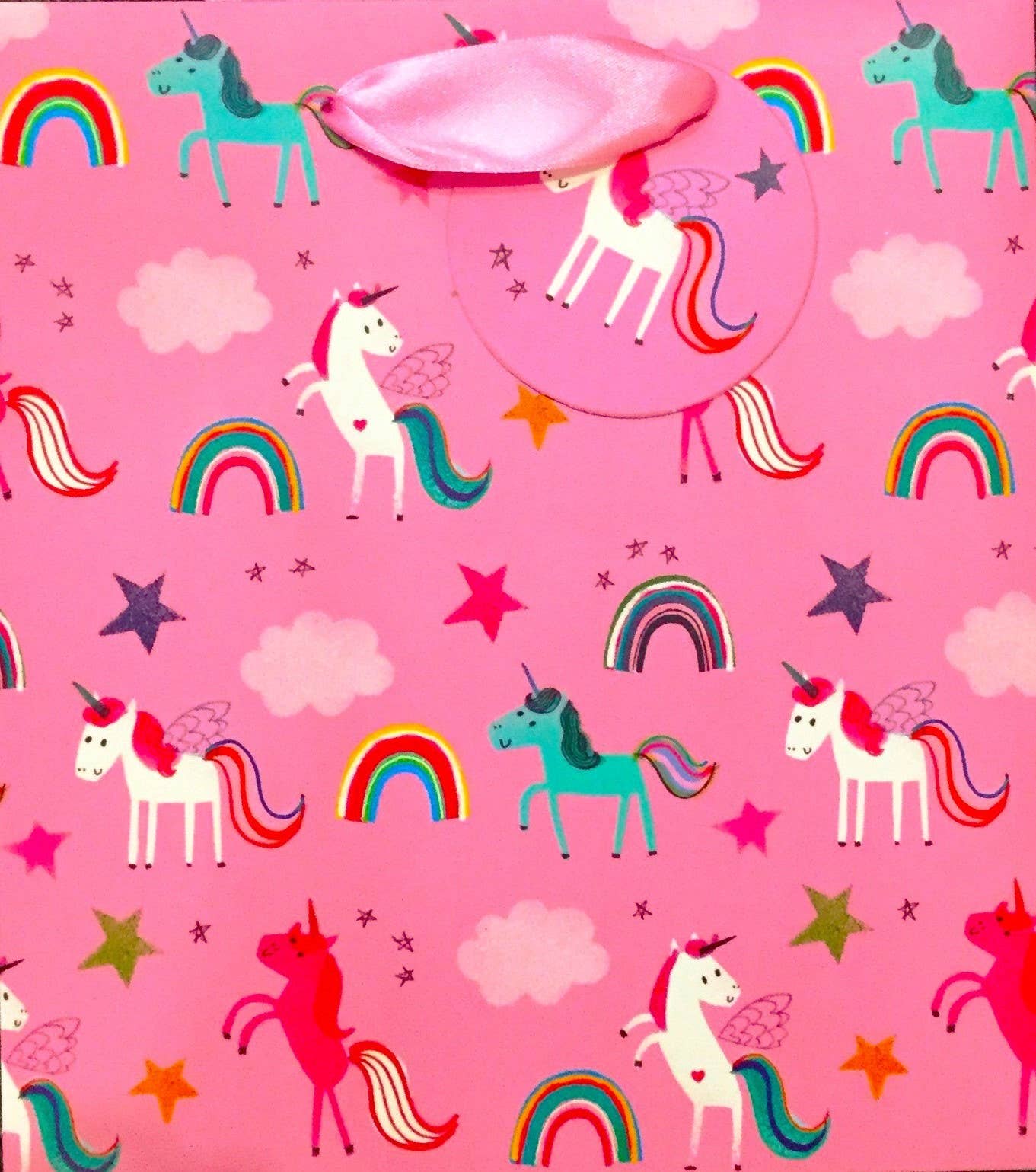 BAG MEDIUM UNICORNS PINK