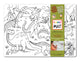 2 compact coloring mats, dinos & sloths