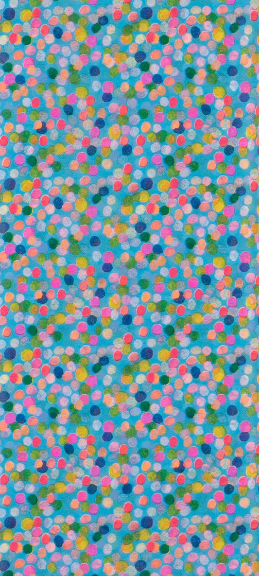 TISSUE  SPOTTY BLUE 4 SHEETS