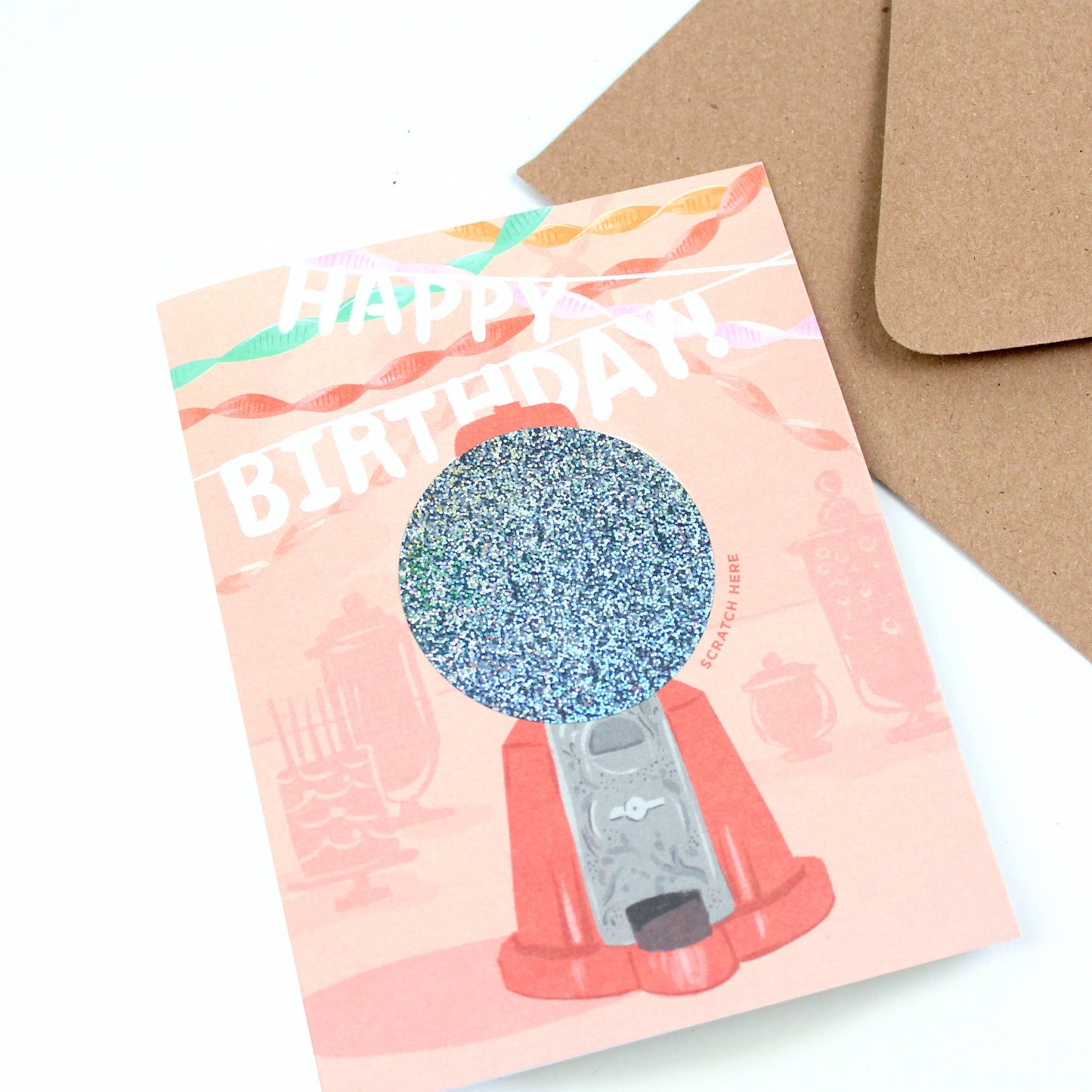 Scratch-off Card - Gumball Machine - Birthday
