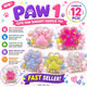 Paw #1 Cute Paw Sensory Squeeze Toy – Beads & Glitter