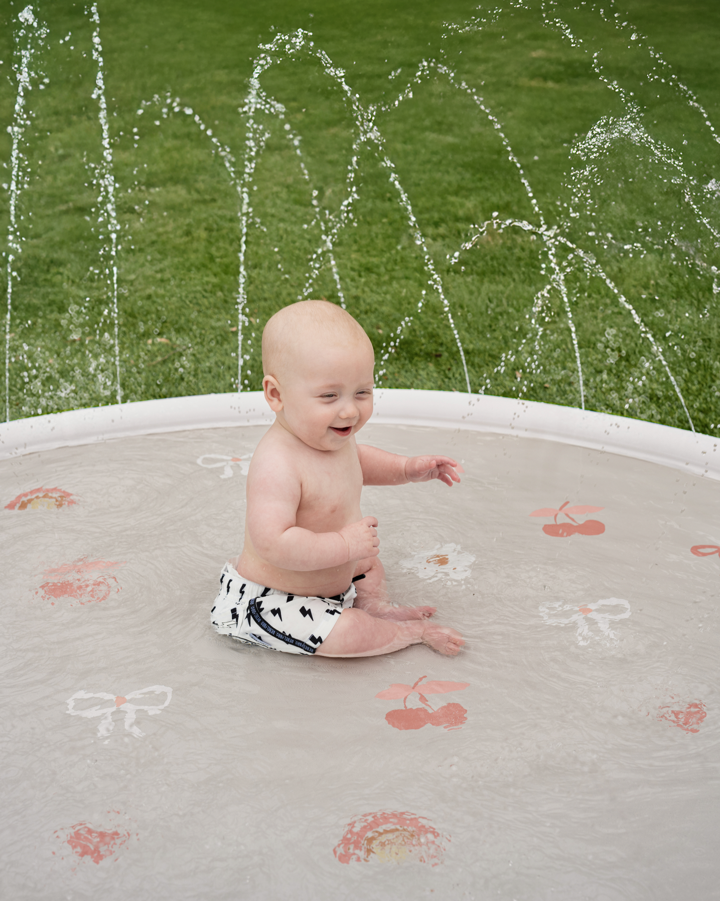 Cherrypick Sprinkler Splash Pad for Kids - Oversized Backyard Sprinkler