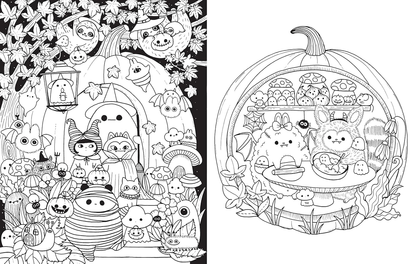 A Million Little Monsters: Frightful Creatures to Color