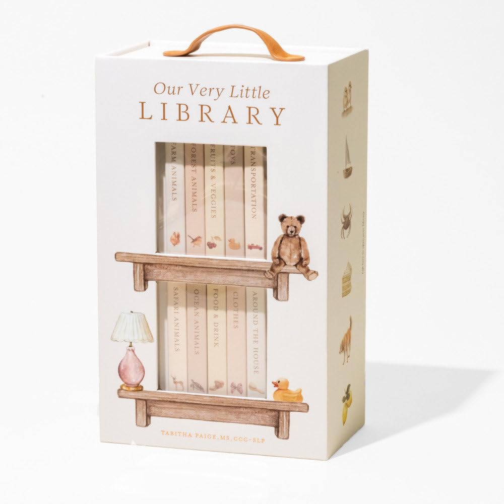 Our Very Little Library Board Book Set-A Foundational Language Vocabulary Board Book Set for Babies