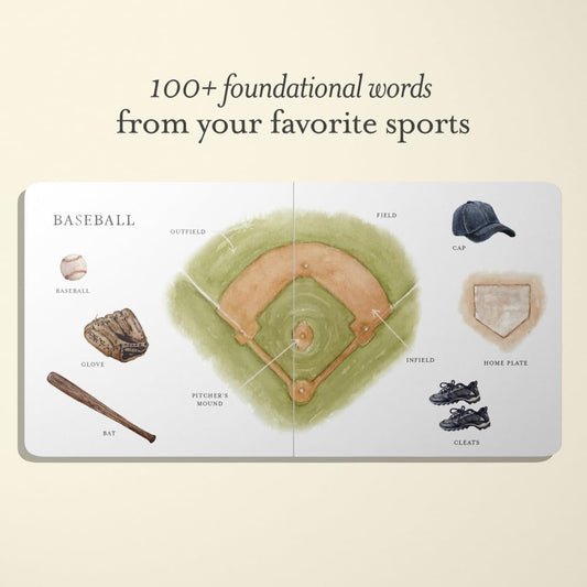 Our Big Book of Sports A Collection of 100+ Foundational Words for Future Athletes