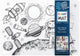 Table top coloring mat, space