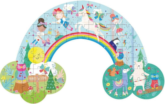80 Piece Jigsaw Puzzle Rainbow Fairy