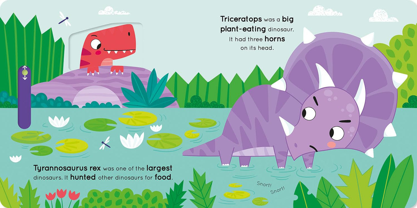 Push, Pull, Slide! Dinosaur - board book