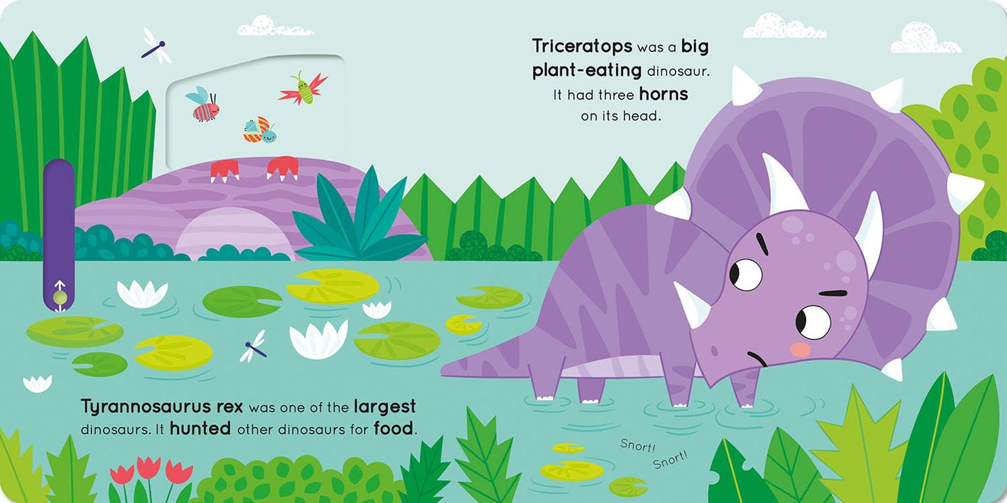 Push, Pull, Slide! Dinosaur - board book