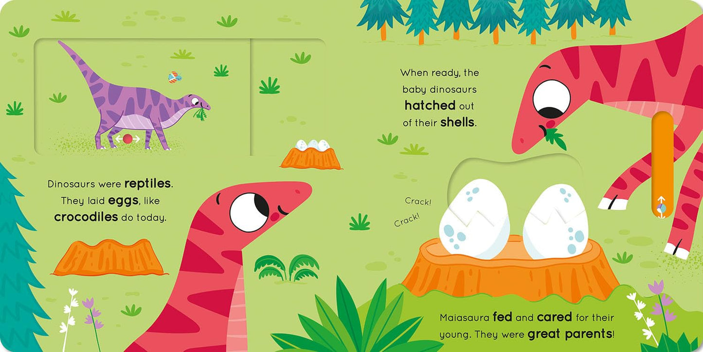 Push, Pull, Slide! Dinosaur - board book
