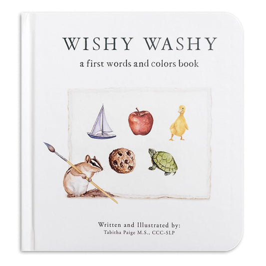 Wishy Washy: A Board Book of First Words and Colors