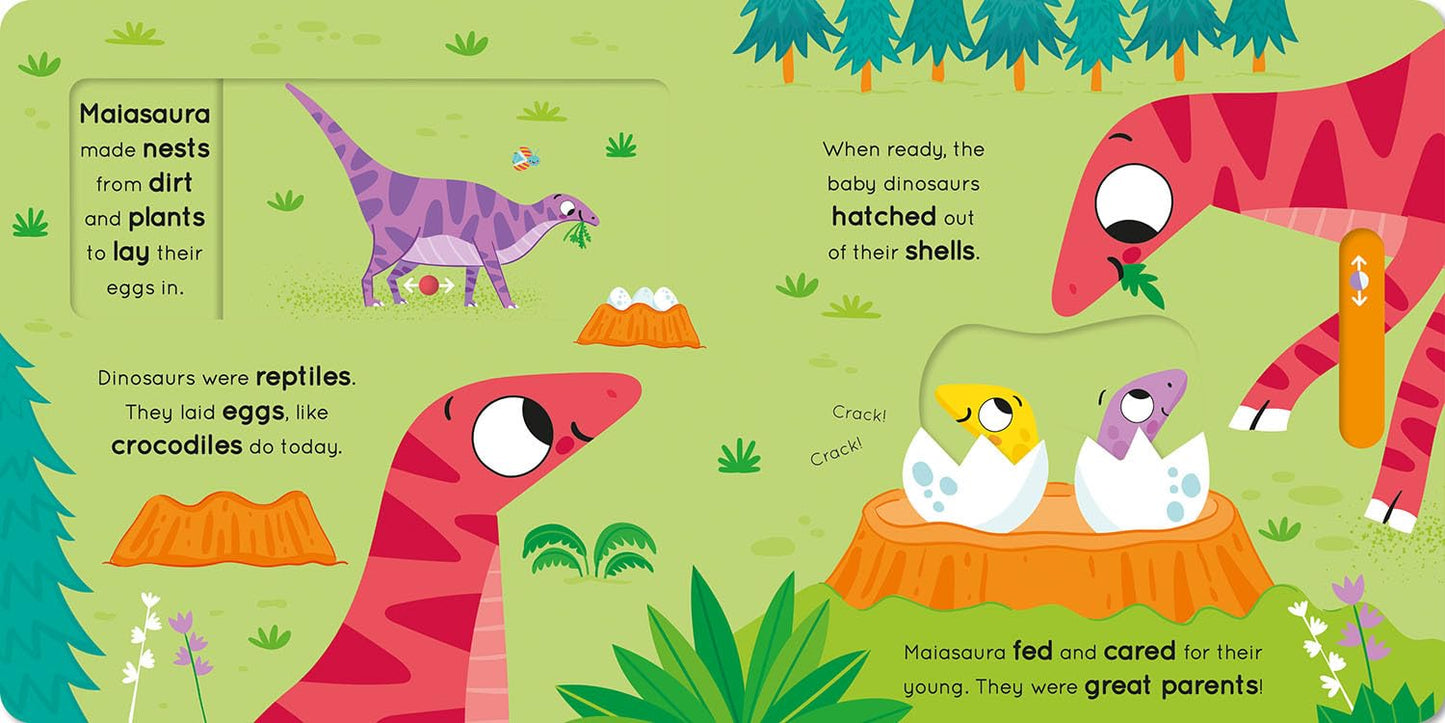 Push, Pull, Slide! Dinosaur - board book