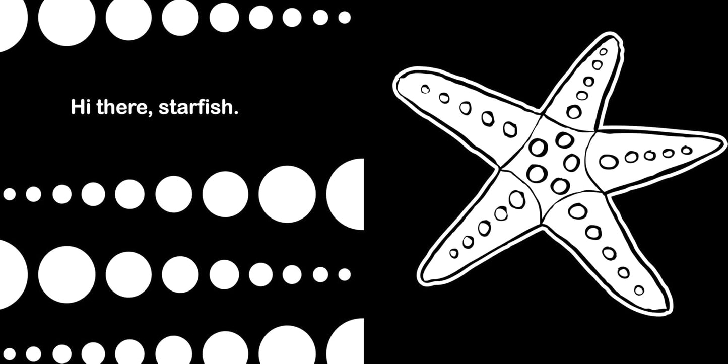 Hello, Ocean Friends: A Black-and-White Board Book for Babies