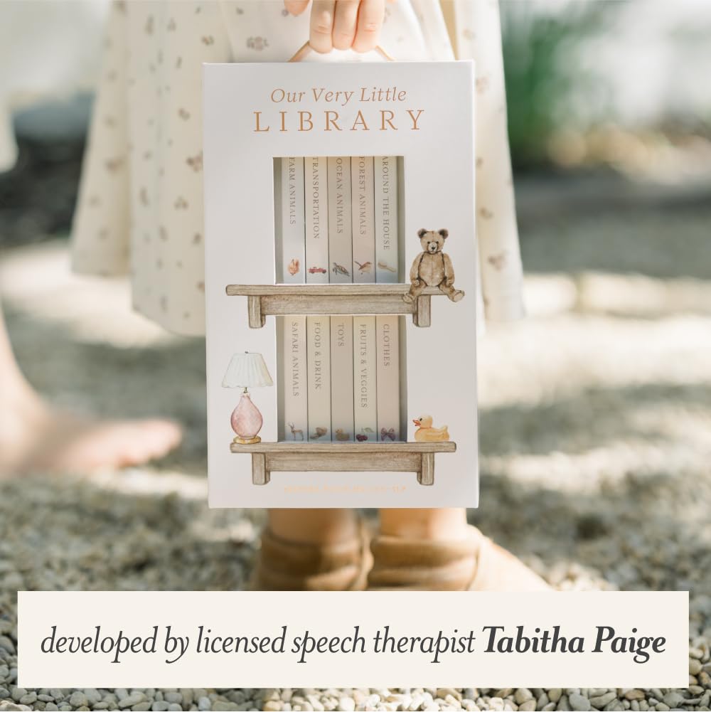 Our Very Little Library Board Book Set-A Foundational Language Vocabulary Board Book Set for Babies