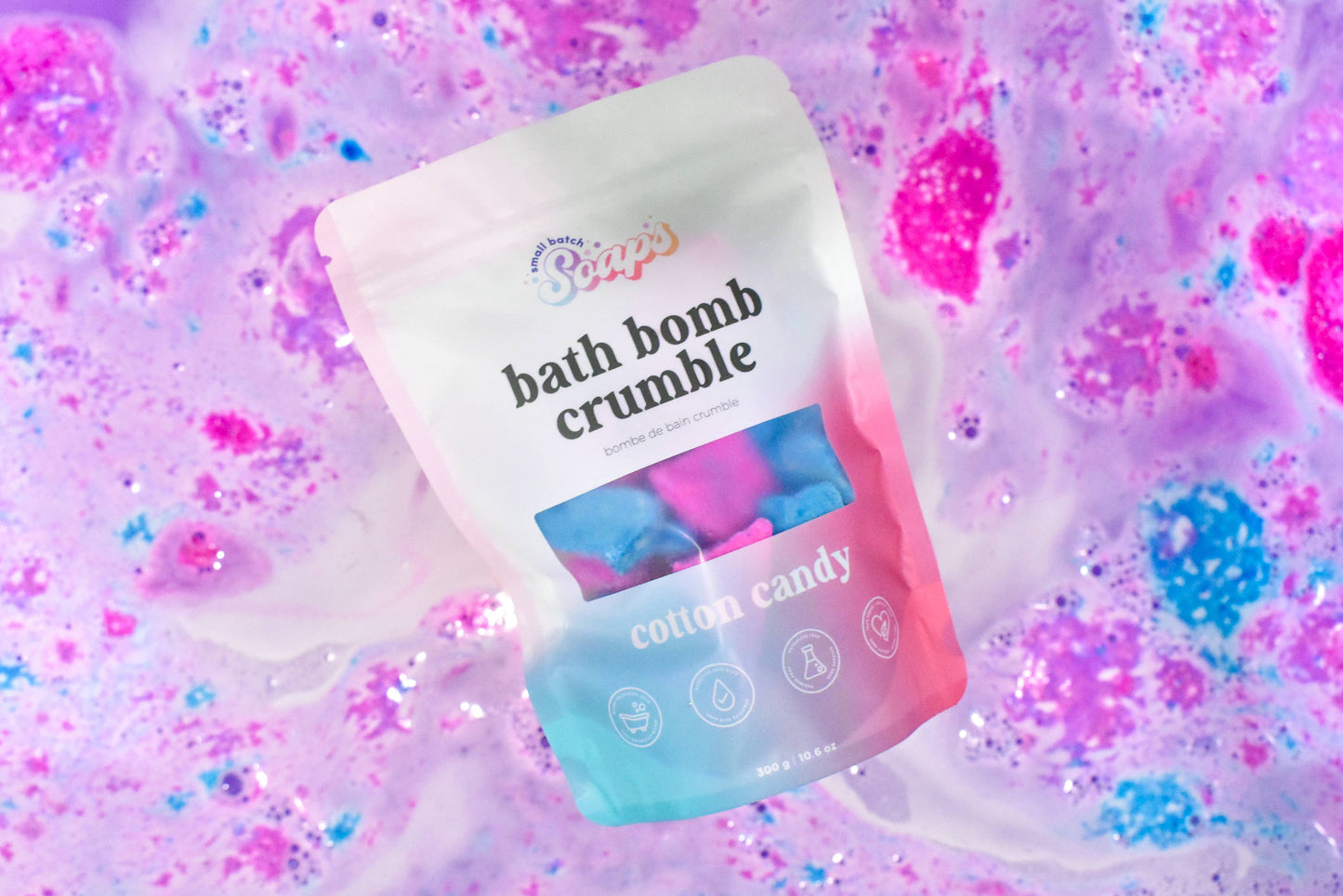 Cotton Candy Bath Bomb Crumble