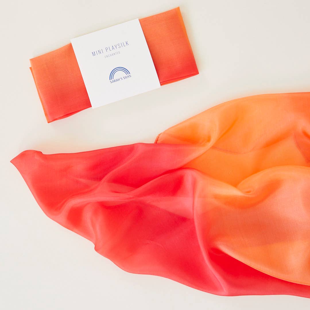 Mini Enchanted Playsilks - 100% Silk Natural, Waldorf Toys