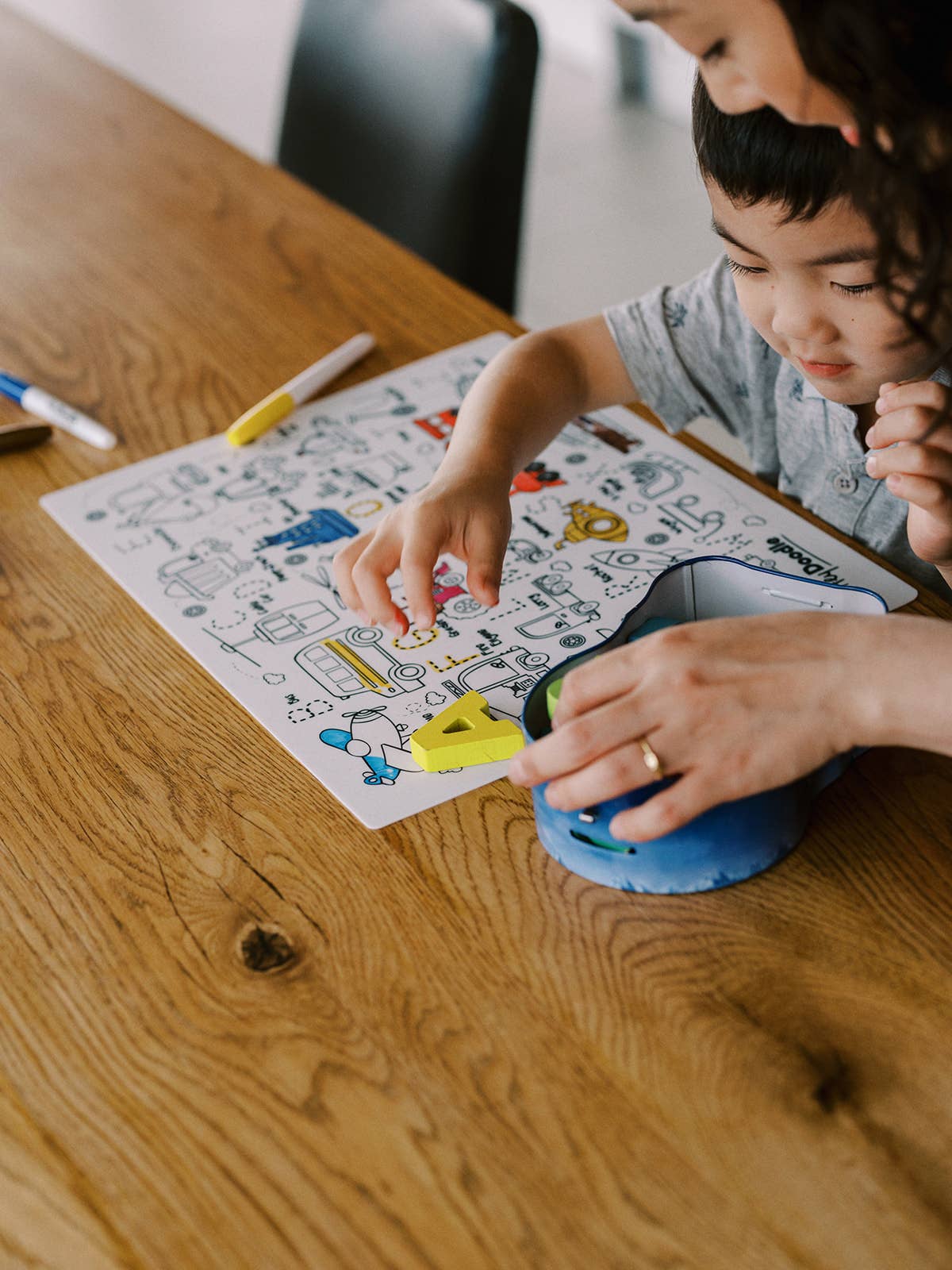 Toot Toot Honk Classic Coloring & Doodle Mat