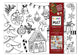 Table top coloring mat, gingerbread