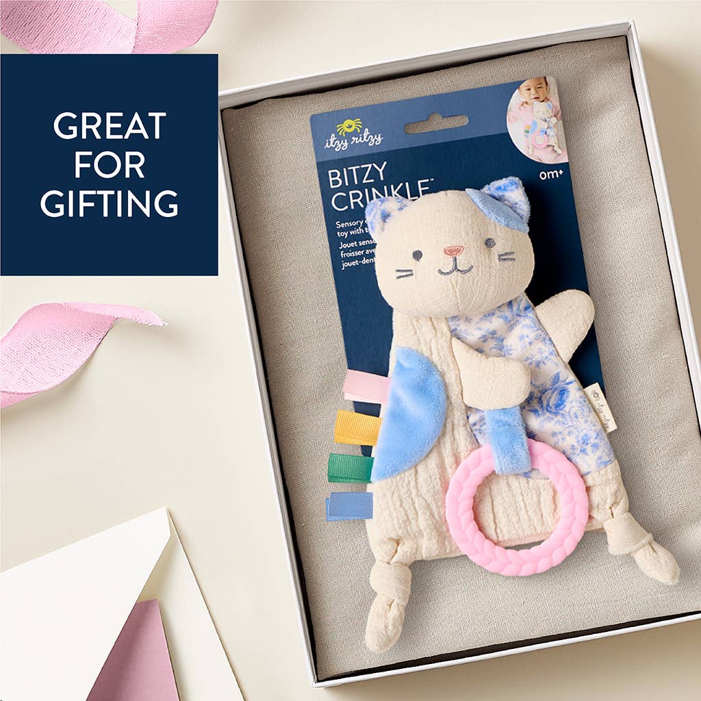Bitzy Crinkle™ Sensory Toy With Teether