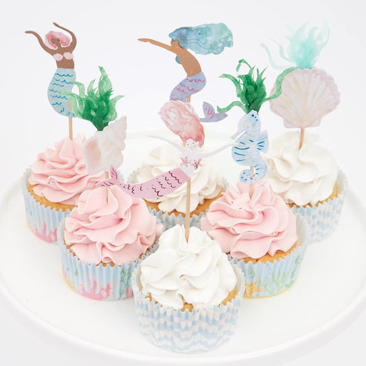 Meri Meri Mermaid Cupcake Kit (Pack of 24)