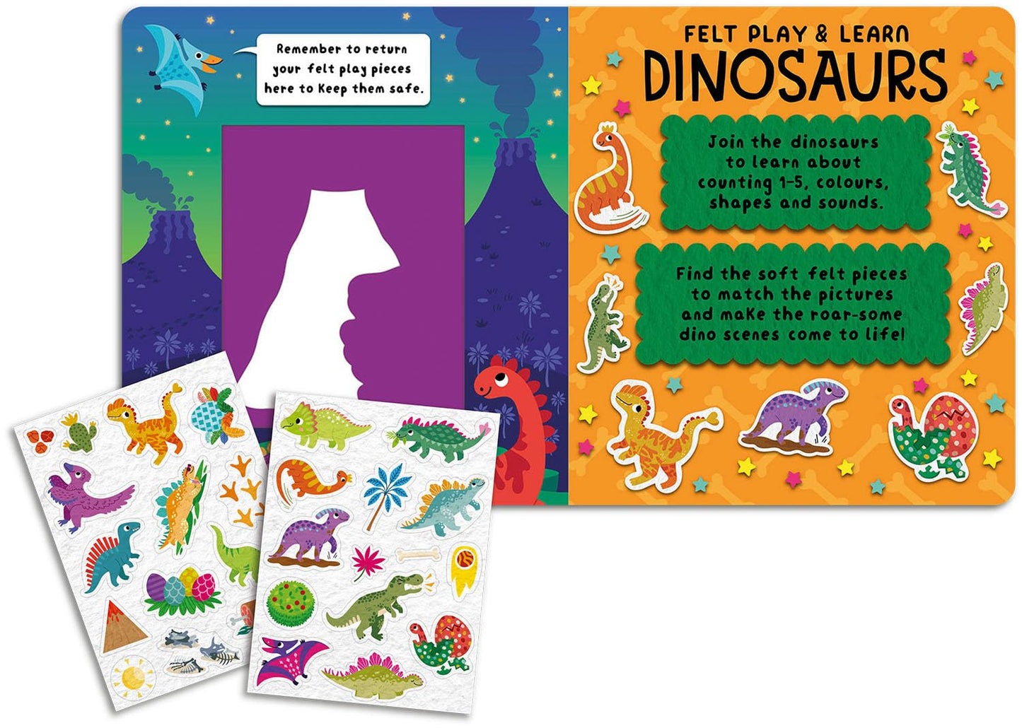 Felt Play & Learn Dinosaurs